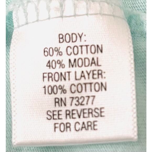 CROFT & BARROW SHORT SLV PULL-OVER - FRONT LACE OVERLAY, WOMENS, M, MINT GREEN - Picture 12 of 12